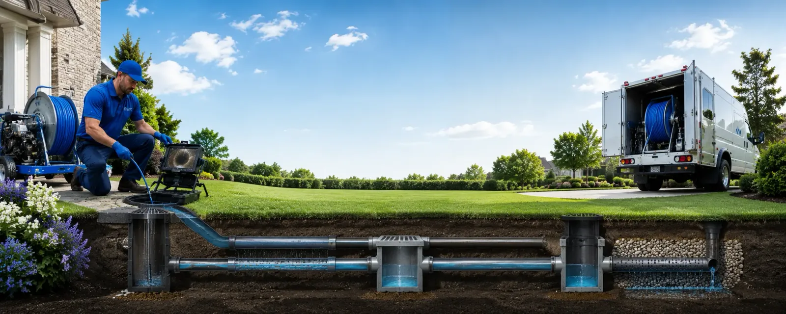 Outdoor drain cleaning information for East Haddam, CT